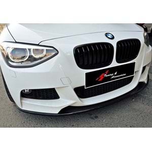 BMW F20 2011+ - Ön Lip M Performance Stil, Piano Black Vakum Set