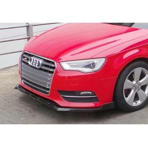 Audi A3 8V HB, S 2012+ - Ön Lip Sport Stil, Piano Black Vakum