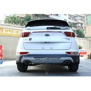 Kia Sportage 4 2015+ - Koruma Barı Elit Ön ve Arka, Gri+Mat Siyah Ürün Yüzeyi, ABS, Set