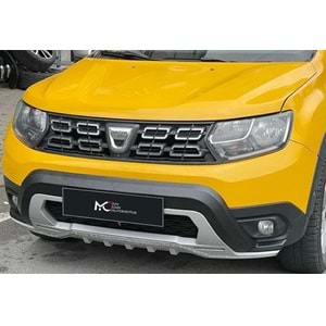 Dacia Duster 1 FL 2013+ - Koruma Barı Basic Ön ve Arka, Mat Gri Siyah ABS Set