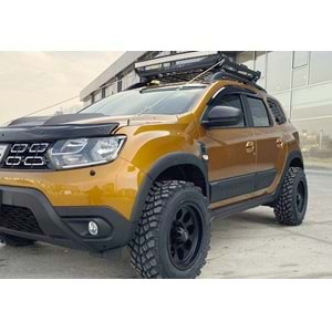 Dacia Duster 2 2018+ - Protector Body Kit A Plus+ Oem Stil, Mat Siyah Yüzey Vkm. Set