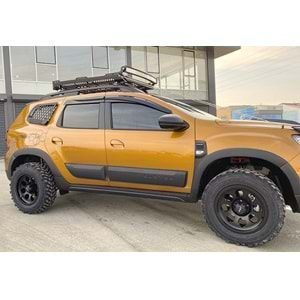 Dacia Duster 2 2018+ - Protector Body Kit A Plus+ Oem Stil, Mat Siyah Yüzey Vkm. Set