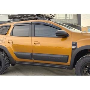 Dacia Duster 2 2018+ - Protector Body Kit A Plus+ Oem Stil, Mat Siyah Yüzey Vkm. Set