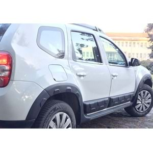 Dacia Duster 1 2009+ - Protector Body Kit A Plus+ Off Road Stil, Mat Siyah Ürün Yüzeyi Vkm. Set