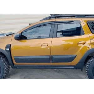 Dacia Duster 2 2018+ - Protector Body Kit A Plus+ Oem Standart Stil Park Asistanlı , Mat Siyah Ürün Yüzeyi Vkm. Set