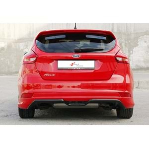 Ford Focus Mk3 FL HB 2015+ - Arka Ek Sport Stil, İşlemsiz Ham Yüzey Vakum