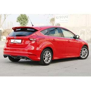 Ford Focus Mk3 FL HB 2015+ - Arka Ek Sport Stil, İşlemsiz Ham Yüzey Vakum