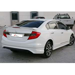 Honda Civic FB7 2012+ - Arka Ek Modulo Stil, İşlem Yapılmamış Ham Yüzey Vakum