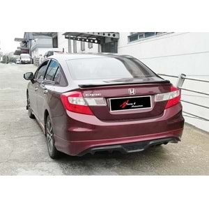 Honda Civic FB7 2012+ - Arka Ek Custom Stil, İşlem Yapılmamış Ham Yüzey Vakum