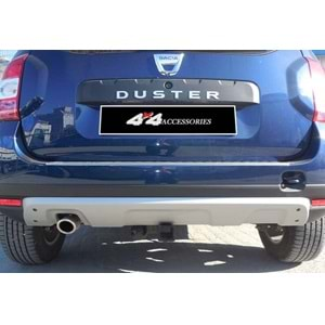 Dacia Duster 1 2009+ - Arka Plate Oem Stil, Mat Gri ABS