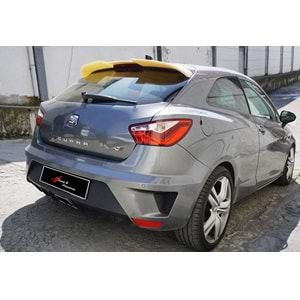 Seat Ibiza Mk4 2D 2008+ - Spoiler Cupra V1P Stil Tavan Üzeri, İşlemsiz Ham Yüzey ABS