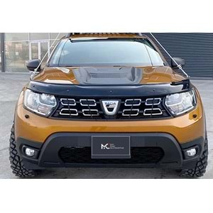 Dacia Duster 2 2018+ - Kaput Üzeri Havalandırma A Plus+ Off Road Stil, Mat Siyah Yüzey Vkm.