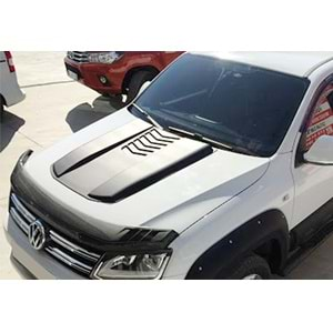 VW Amarok 1 2010+ - Kaput Havalandırma A Plus+ Single Air Style, Mat Siyah Ürün Yüzeyi Vkm.