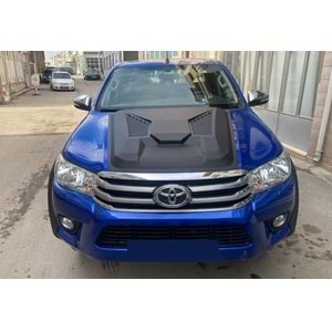 Toyota Hilux 8 2015+ - Kaput Havalandırma A Plus+ Peak V2 Stil, Mat Siyah Ürün Yüzeyi Vkm.