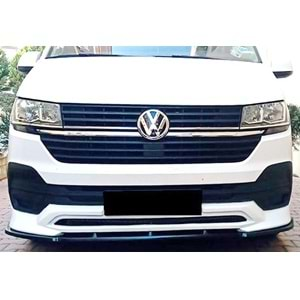 VW Transporter T7 2022+ - Ön Lip Standart V1 Stil, Piano Black Vkm.