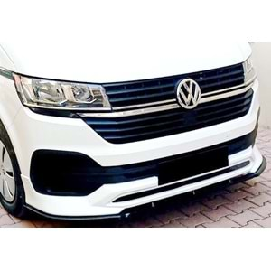 VW Transporter T7 2022+ - Ön Lip Standart V1 Stil, Piano Black Vkm.