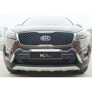 Kia Sorento 3 FL 2018+ - Koruma Barı Elit Ön ve Arka, Gri Siyah ABS Set