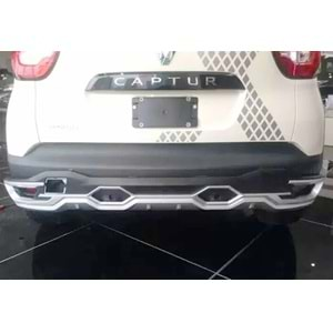 Renault Captur 2013+ - Koruma Barı Elit Ön ve Arka, Krm. Gri Siyah ABS Set