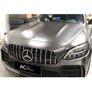 M. Benz W205 FL 2019+ - Panjur GTR Oem Stil, Krm. Şerit Piano Black İç ABS Set