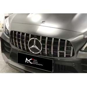 M. Benz W205 FL 2019+ - Panjur GTR Oem Stil, Krm. Şerit Piano Black İç ABS Set