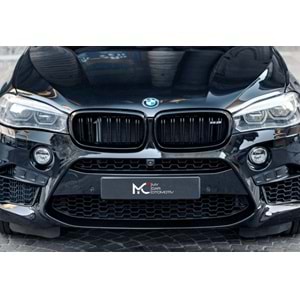 BMW F15 2013+ - Panjur X5M Stil Çift Çizgi, Piano Black Çerçeve İç ABS Set