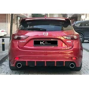 Mazda 3 Mk3 HB 2013+ - Arka Ek Performance, Astar Boyalı FRP