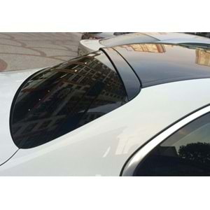 M. Benz W205 2015+ - Spoiler Oem V1B Stil Cam Üzeri , Piano Black ABS