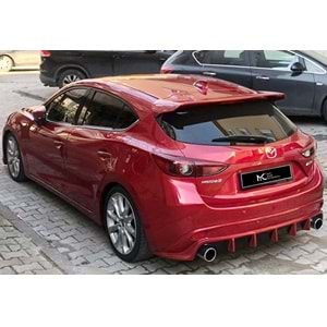 Mazda 3 3 HB 2013+ - Spoiler Race Tavan Üzeri, Astar Boyalı FRP