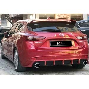 Mazda 3 3 HB 2013+ - Spoiler Race Tavan Üzeri, Astar Boyalı FRP