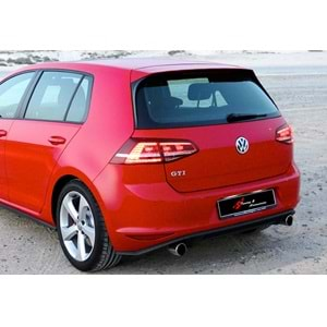 VW Golf Mk7 2012+ - Spoiler GTI R Highline Tavan Üzeri, İşlemsiz Yüzey ABS Set