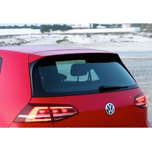 VW Golf Mk7 2012+ - Spoiler GTI R Highline Tavan Üzeri, İşlemsiz Yüzey ABS Set