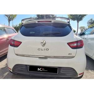 Renault Clio 4 2012+ - Spoiler RS V Cap Tavan Üzeri, Ham İşlemsiz Yüzey ABS