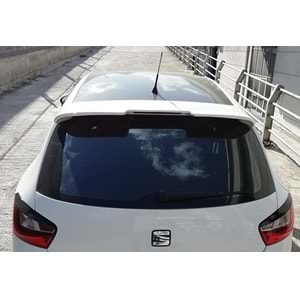 Seat Ibiza Mk4 4D 2008+ - Spoiler Cupra V1D Stil Tavan Üzeri, Piano Black ABS