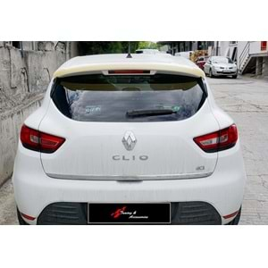 Renault Clio 4 2012+ - Spoiler Sport Tavan Üzeri, İşlemsiz Yüzey ABS