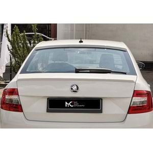 Skoda Octavia Mk3 2013+ - Spoiler Oem V1B Stil Anatomik Bagaj Üzeri, Piano Black ABS