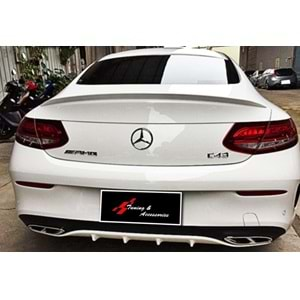 M. Benz C205 2015+ - Spoiler AMG C63 Anatomik Oem Stil Bagaj Üzeri , Piano Black ABS