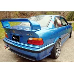 BMW E36 1990+ - Spoiler M3 GT V2B Stil Bagaj Üzeri 4 Parça, Piano Black ABS