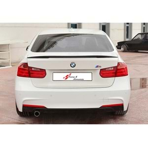 BMW F30 2012+ - Spoiler M Performance V1D Stil Bagaj Üzeri, İşlemsiz Yüzey ABS