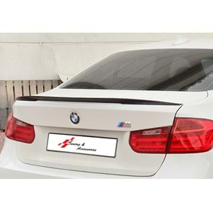 BMW F30 2012+ - Spoiler M Performance V1D Stil Bagaj Üzeri, İşlemsiz Yüzey ABS