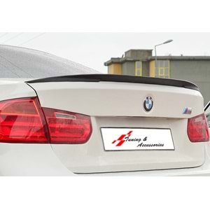 BMW F30 2012+ - Spoiler M Performance V1D Stil Bagaj Üzeri, İşlemsiz Yüzey ABS