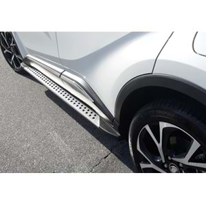 Toyota CHR 2016+ - Basamak Oem Stil Noktalı , ABS Alüminyum Set