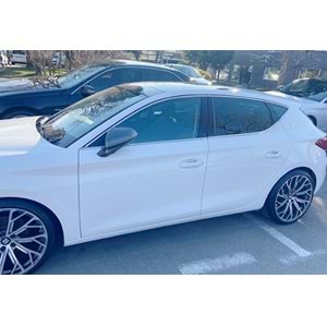 Seat Leon Mk4 2020+ - Krom Cam Çerçeve Seti Oem Stil, Paslanmaz Çelik Set