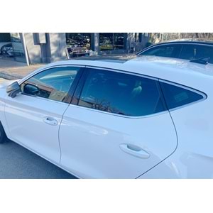 Seat Leon Mk4 2020+ - Krom Cam Çerçeve Seti Oem Stil, Paslanmaz Çelik Set