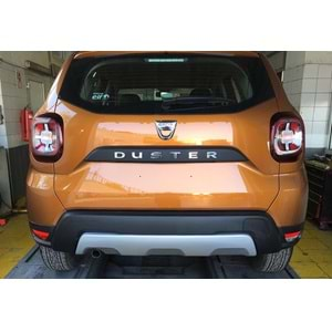 Dacia Duster 2 2018+ - Arka Alt Plate A Plus+ Oem Stil, Mat Gri Vkm. Set