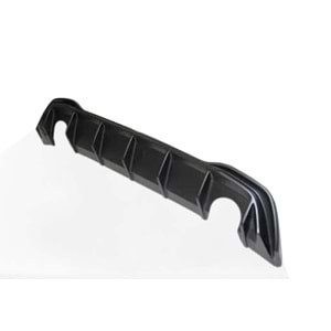 VW Golf Mk8 2019+ - Difüzör/Arka, GTI/TCR Stil, Sağ Sol Tekli Çıkış, Piano Black Boyalı Ürün Yüzeyi, ABS