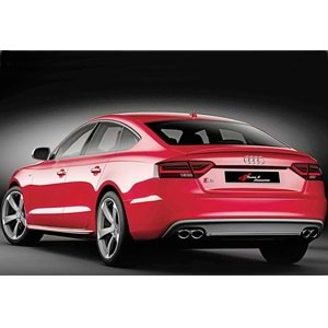 Audi A5 8T8 SB 2007+ - Spoiler S5 Stil Bagaj Üzeri, Piano Black Yüzey Vakum