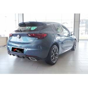 Opel Astra K 2015+ - Difüzör Sport Krm. Egz. Ucu, Piano Black Vakum Set