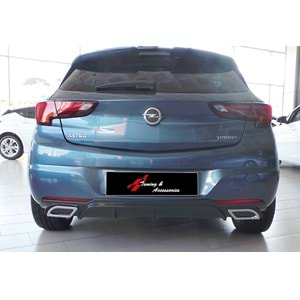 Opel Astra K 2015+ - Difüzör Sport Krm. Egz. Ucu, Piano Black Vakum Set