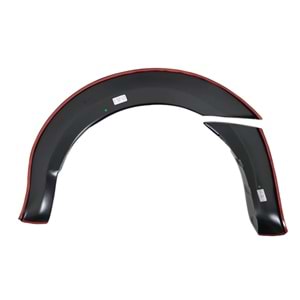 Ford Ranger T6 2011+ - Çamurluk Kaplaması/Üst, Oem V1 Stil, Mat Siyah Ürün Yüzeyi, Vakum, Set