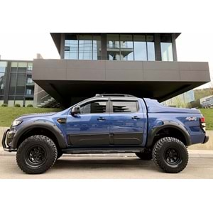 Ford Ranger T6 2011+ - Çamurluk Kaplaması A Plus+ Elegance V3 Vidalı, Mat Siyah Ürün Yüzeyi Vkm. Set